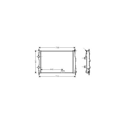 VAN WEZEL  - Radiateur refroidissement moteur 13002288 - R&eacute;f. 13002288