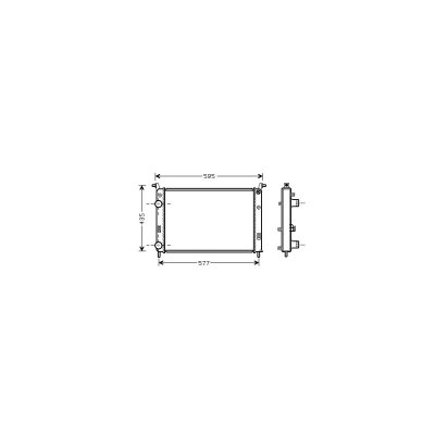 INTERNATIONAL RADIATORS VAN WEZEL - Radiateur refroidissement moteur 17002316 - R&eacute;f. 17002316