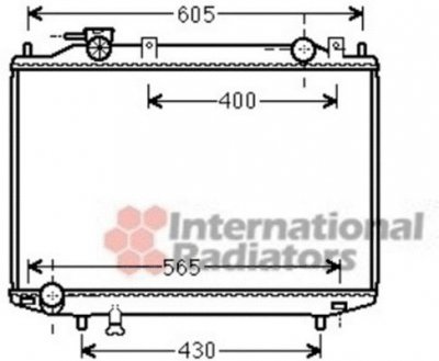 VAN WEZEL  - Radiateur refroidissement moteur 27002235 - R&eacute;f. 27002235