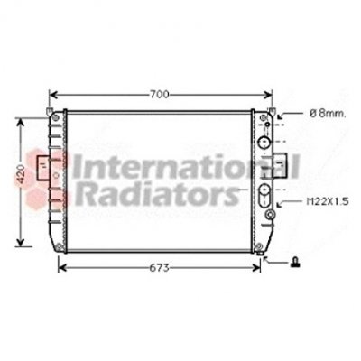 VAN WEZEL  - Radiateur refroidissement moteur 28002050 - R&eacute;f. 28002050