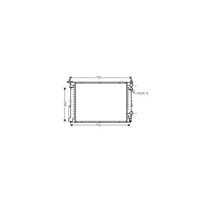 VAN WEZEL  - Radiateur refroidissement moteur 43002259 - R&eacute;f. 43002259