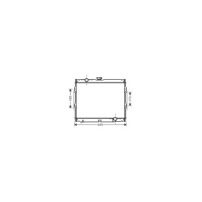 VAN WEZEL  - Radiateur refroidissement moteur 82002108 - R&eacute;f. 82002108
