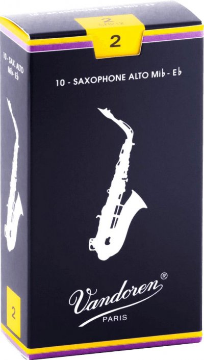 VANDOREN  Traditional Bo&icirc;te De 10 Anches Pour Saxophone Alto, Force 2