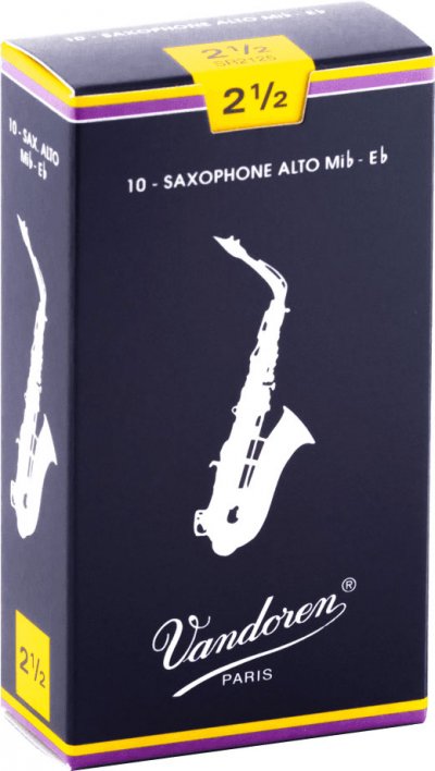 VANDOREN  Traditional Bo&icirc;te De 10 Anches Pour Saxophone Alto, Force 2,5