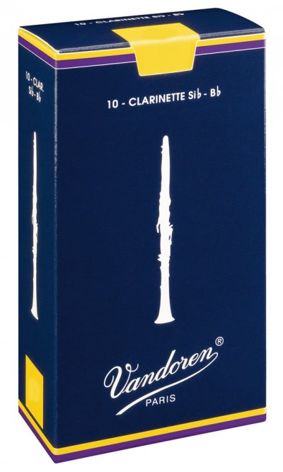 VANDOREN  Traditional Bo&icirc;tes De 10 Anches Pour Clarinette Sib, Force 4