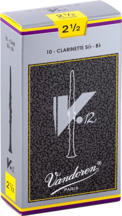 VANDOREN  V12 Bo&icirc;tes De 10 Anches Pour Clarinette Sib, Force 2.5