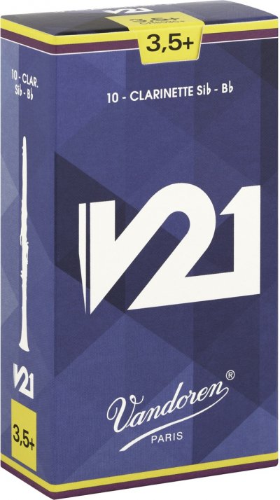 VANDOREN  V21 Anches Pour Clarinette Sib (Bb) 3,5+, 10 Pcs