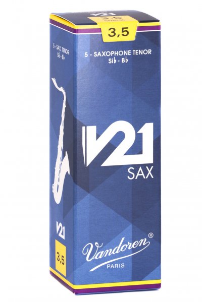 VANDOREN  V21 Bo&icirc;te De 5 Anches Pour Saxophone T&eacute;nor, Force 3,5