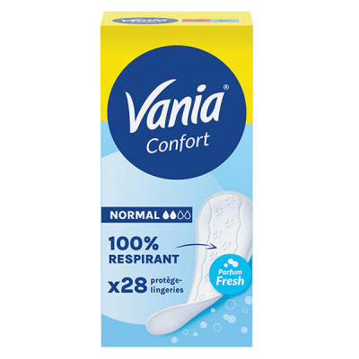 VANIA  Kotydia Prot&egrave;ge-Slips, Confort, Normal, Parfum Fresh, 28 Unit&eacute;s