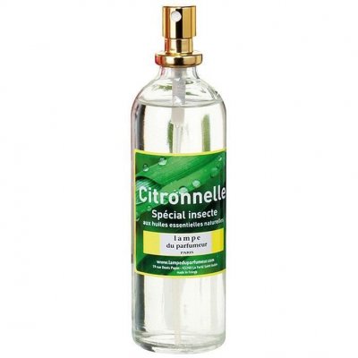 LAMPE DU PARFUMEUR Vaporisateur d'ambiance - 100 mL - citronnelle sp&eacute;ciale insectes