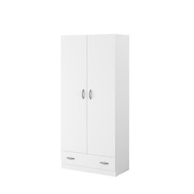 VARIA Armoire 2 portes decor blanc L78 cm 