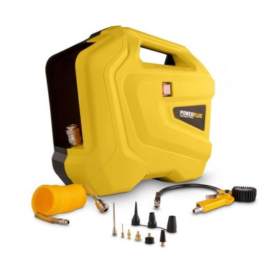 POWERPLUS Varo Compresseur POWX1704 100W sans huile + 10 accessoires