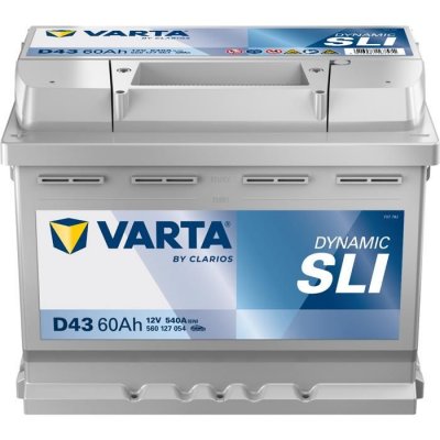 VARTA  Blue Dynamic D43 Batterie Voitures, 12 V 60Ah 540 Amps (En)