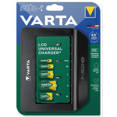 VARTA  Chargeur fente unique universal - Ecran LCD sans accus 