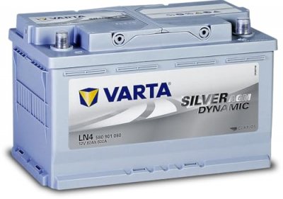 VARTA  - F21 Silver Dynamic agm 580 901 080 Batteries voiture 80Ah