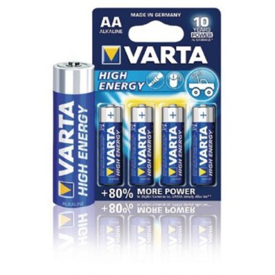 VARTA  High Energy Pile AA alcaline Lot de 4 (Import Allemagne)