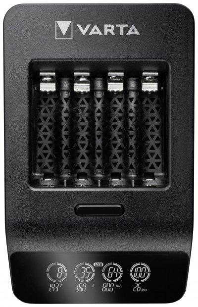 VARTA  - LCD smart chargeur 4 AA accu power 2100 mAh incluses 