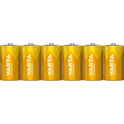 VARTA  Longlife Extra D, 6x Batterie &agrave; usage unique Alcaline