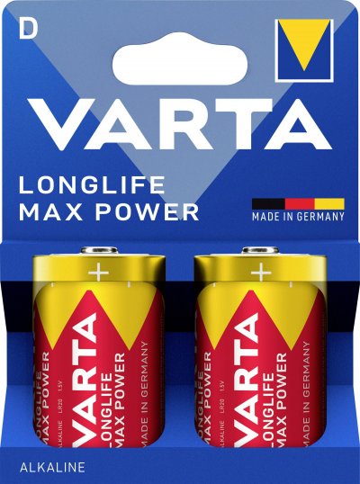 VARTA  - Longlife Max Power d Blister 2 Pile LR20 (d) alcaline(s) 1.5 v 2 pc(s)