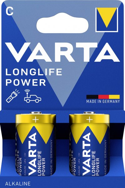VARTA  Longlife Power - Batterie 2 x LR14/type C - alcaline-mangan&egrave;se