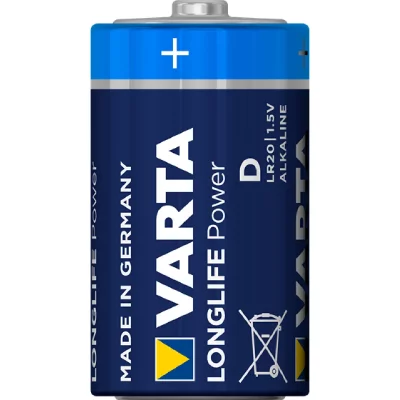 VARTA  Longlife Power Piles Alkaline, LR20, D Mono, 4 Pi&egrave;ces