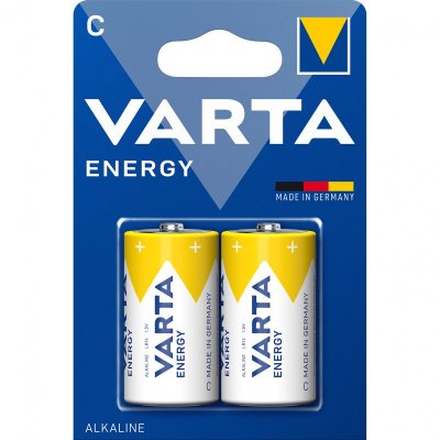 VARTA  Pack de 2 piles alcalines Energy C (LR14) 