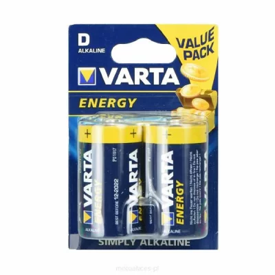 VARTA  Pack de 2 piles alcalines Energy D (LR20) 