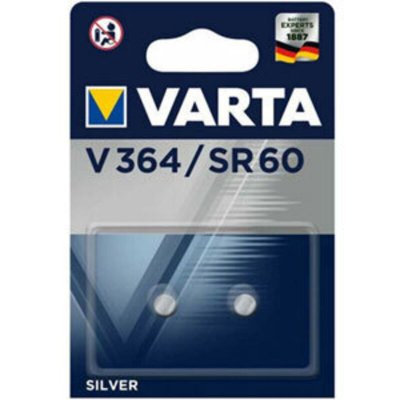 VARTA  Pack de 2 Piles Montre Oxyde d'Argent V364 SR60