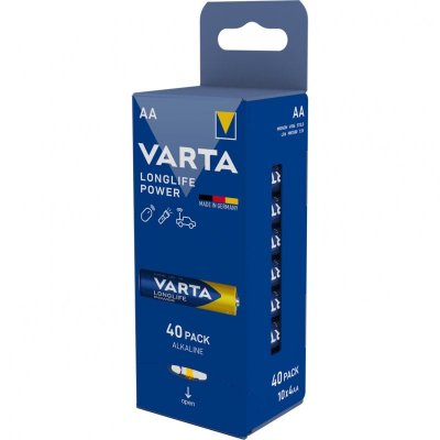 VARTA  Pack de 40 piles alcalines Longlife AA (LR06) 1,5V 