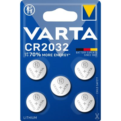 VARTA  Pack de 5 piles &eacute;lectroniques Lithium CR2032 