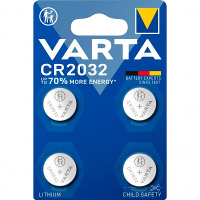 VARTA  - Pile &eacute;lectronique lithium CR2032 x 4