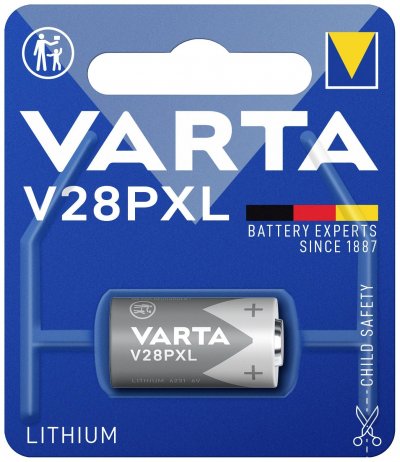 VARTA  pile  lithium v28plx 6v 06231 101 401