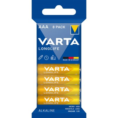 VARTA  Piles 1x8 Longlife Aaa Lr 3 One Size Blue