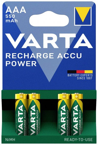 VARTA  Ready2Use HR03 Accu LR03 (AAA) NiMH 550 mAh 1.2 V 4 pc(s)