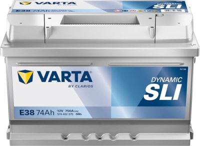 VARTA  Silver Dynamic E38 Batterie Voitures, 12 V 74Ah 750 Amps (En)