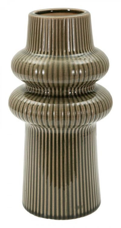 MAURO FERRETTI Vase Design en C&eacute;ramique ""Armony"" 25cm Vert
