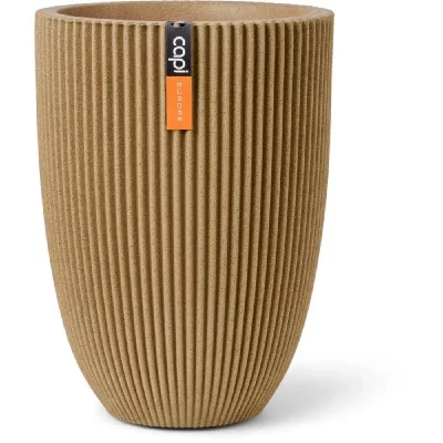 CAPI Vase &eacute;l&eacute;gant bas -  EUROPE - Groove NL - 34 x 46 - Beige