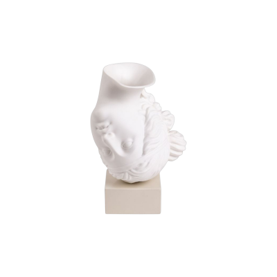 SELETTI Vase en porcelaine et base en pl&acirc;tre 22x17x30cm Amor volat - 