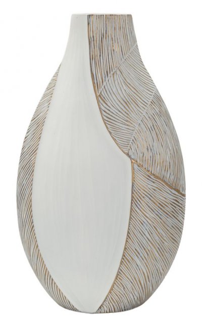 MAURO FERRETTI Vase En R&eacute;sine Ho Chi Minh 29,5 X 13,5x50 (trou 8x5)