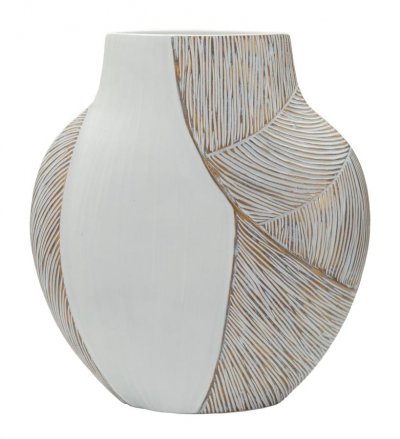 MAURO FERRETTI Vase En R&eacute;sine Ho Chi Minh 35 X 13,5x37,5 (trou 16x6)
