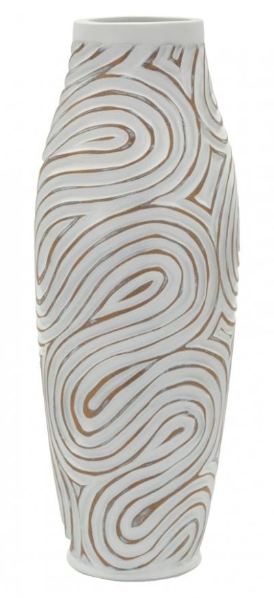Vase En R&eacute;sine Oblix Cm &Oslash; 18,5x50 (trou Cm &Oslash; 9)