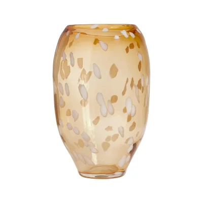 OYOY LIVING DESIGN Vase en verre orange 21,5 x 35 cm Jali - OYOY