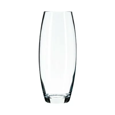 PARIS PRIX Vase Flora Bombe 26 X 11 Cm Transparent Verre Decoration Maison Fleur