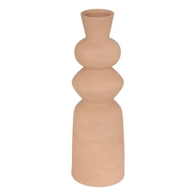 ATMOSPHERA Vase Totem Ezia 15x15x48cm Marron Tonka - 