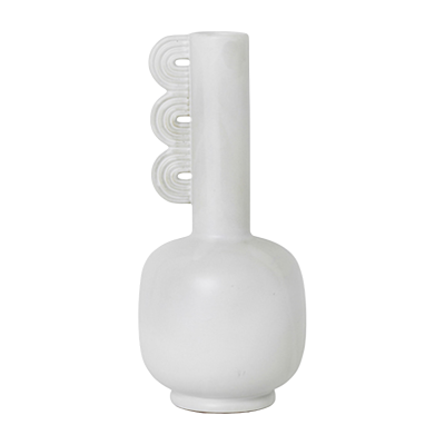 FERM LIVING Vase - Vase MUSES Clio Blanc &Oslash; 14 x H 30 cm