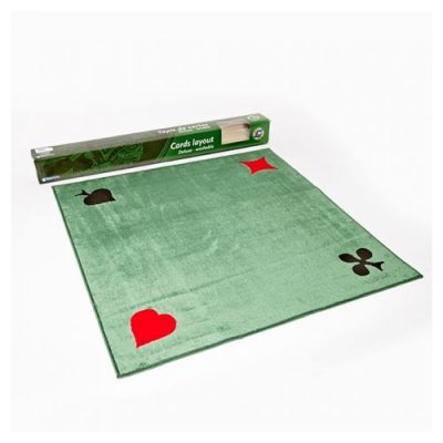 VAUCHIER PLAYBOX  tapis de cartes velours vert 4 as 