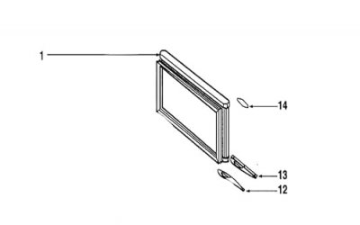 VEDETTE  - Porte congelateur avec joint magnetique pour congelateur