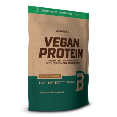 BIOTECH USA Vegan Protein (500g)Noisette Prot&eacute;ines V&eacute;g&eacute;tales