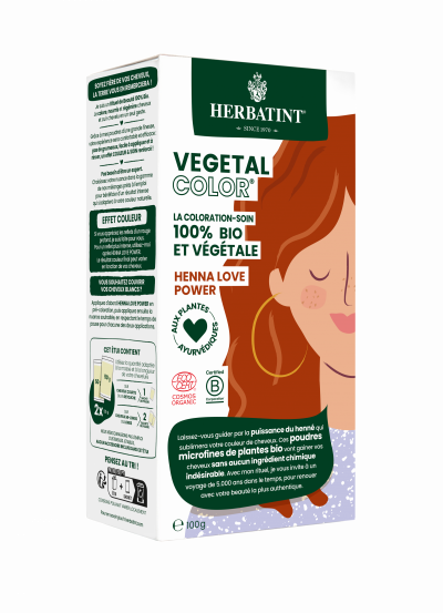 HERBATINT V&eacute;g&eacute;tal Color 100g - Coloration : Henna Love Power
