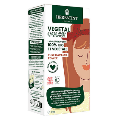 HERBATINT V&eacute;g&eacute;tal Color bio 100g- Coloration : Pure Caramel Power